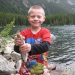 My Son's First Fish- at Mystic Lake