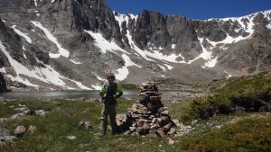 Cairn at Lower Storm Lake
