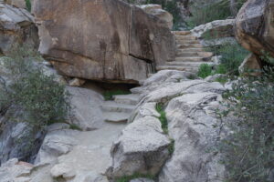 Stairs Leading to Waterfall in White Tank Mountain Regional Park